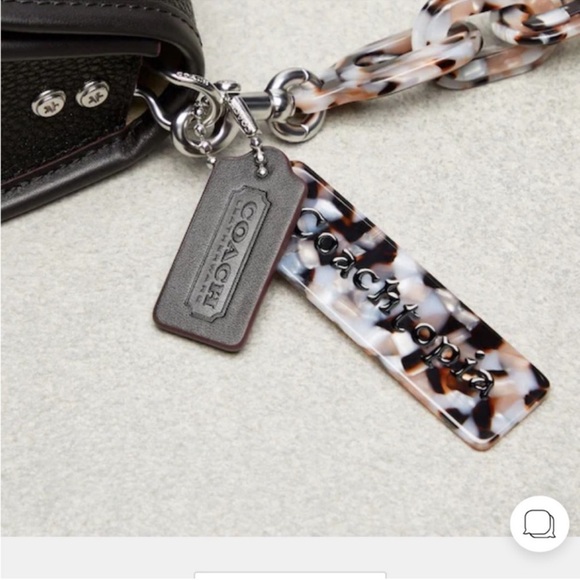 🖤Coach NWT Coachtopia Wavy Dinky Black  Women's Bag with Multi‎ Color strap - Picture 6 of 10